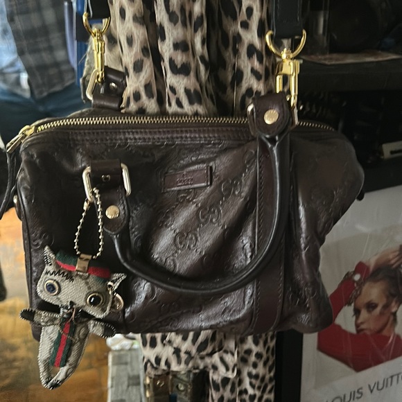 XXX SOLD XXX EUC brown Gucci Guccisima leather bag. - Picture 2 of 16